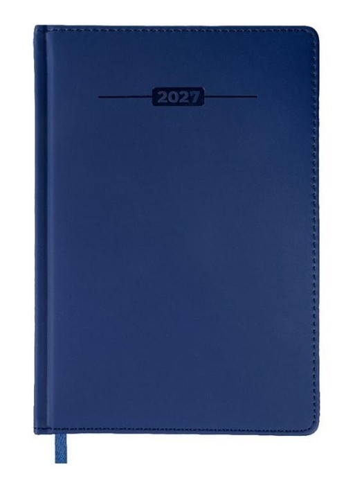 Terminarz 2027 A5 dzienny niebieski