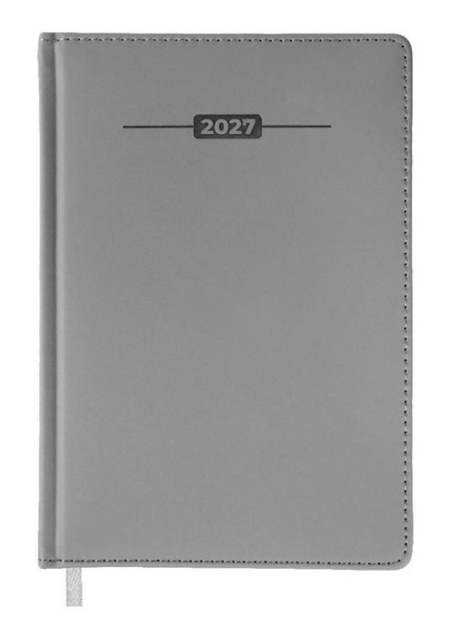 Terminarz 2027 A5 dzienny szary