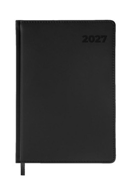 Terminarz 2027 A5 dzienny czarny