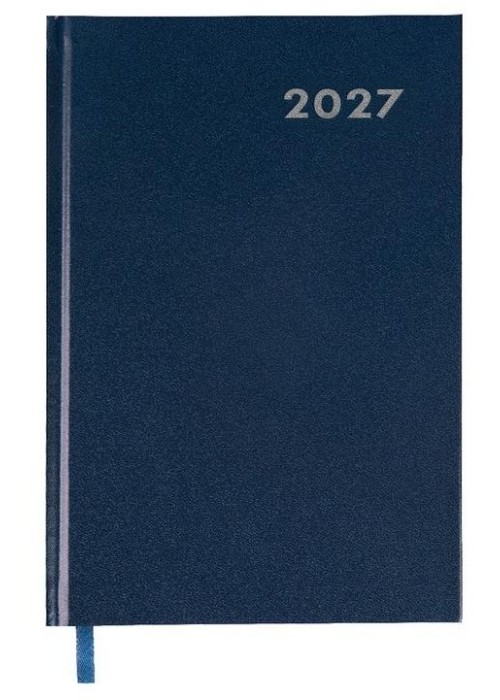 Terminarz 2027 A5 dzienny niebieski