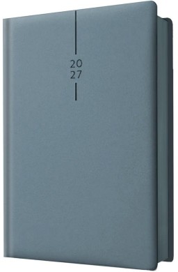 Kalendarz 2027 A5 dzienny Elegant Błękitny