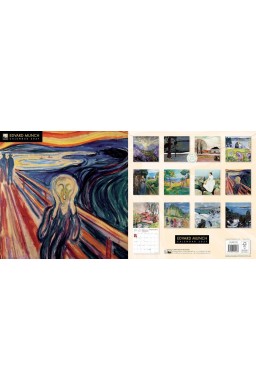 Kalendarz 2027 ścienny kwadrat Edvard Munch