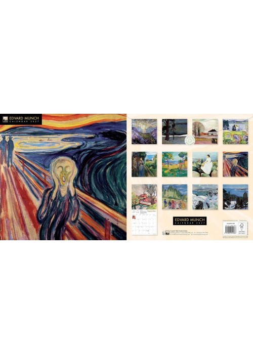 Kalendarz 2027 ścienny kwadrat Edvard Munch
