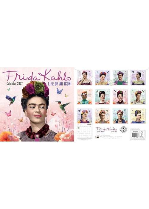 Kalendarz 2027 Frida Kahlo Life of an Icon