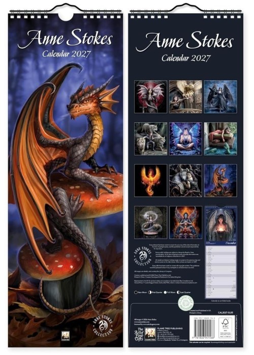 Kalendarz 2027 paskowy Anne Stokes