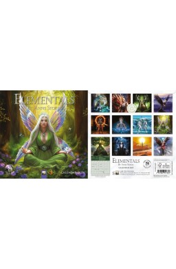 Kalendarz 2027 ścienny mini Elementals Anne Stokes