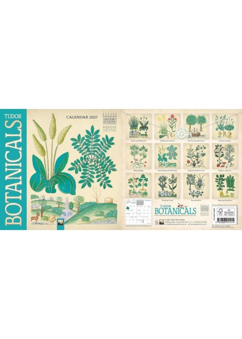 Kalendarz 2027 ścienny mini Tudor Botanicals