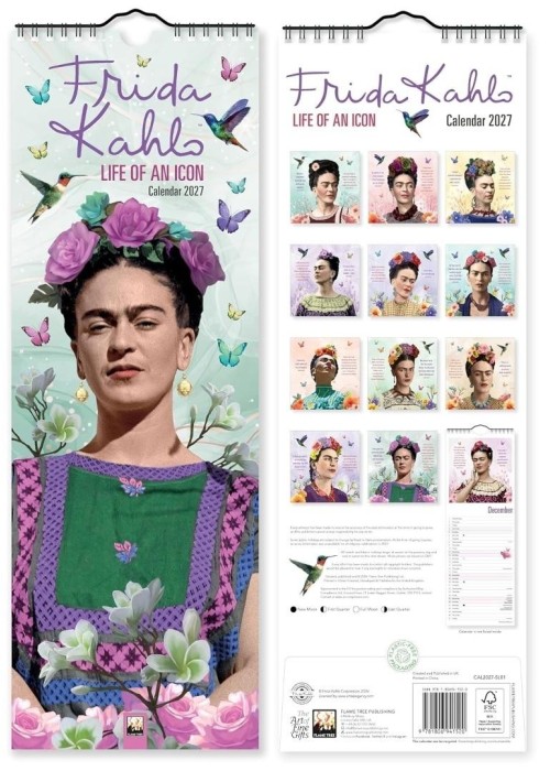 Kalendarz 2027 paskowy Frida Kahlo