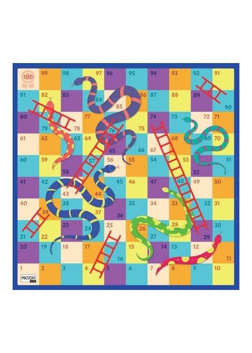 Mata animacyjna XL - Węże i drabiny 100x100cm