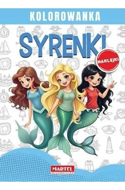 Syrenki. Kolorowanka z naklejkami