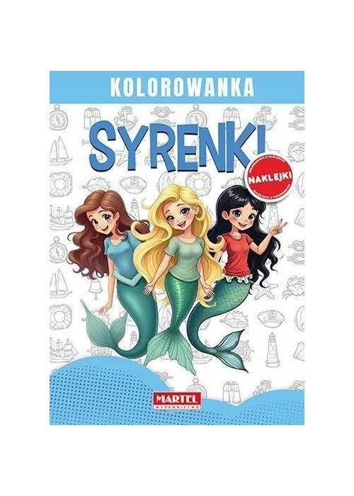 Syrenki. Kolorowanka z naklejkami