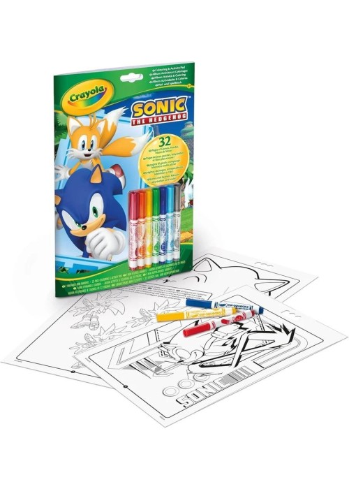 Kolorowanka z łamigłówkami Sonic CRAYOLA
