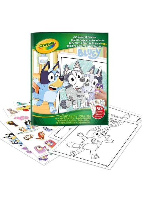 Kolorowanka z naklejkami Bluey CRAYOLA