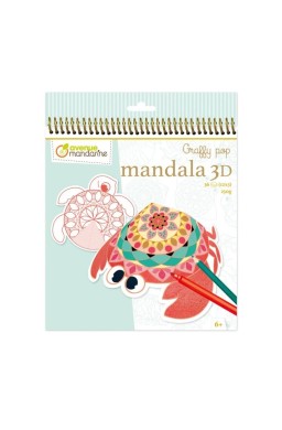 Kolorowanki mandale 3D - Zwierzęta morskie