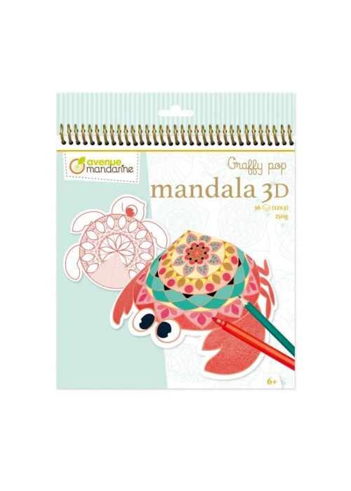 Kolorowanki mandale 3D - Zwierzęta morskie