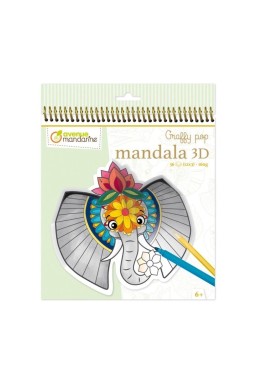 Kolorowanki mandale 3D - Zwierzęta sawanna