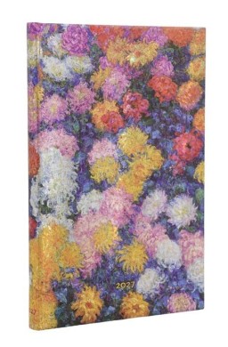 Kalendarz książkowy mini 2027 Chrysanthemums