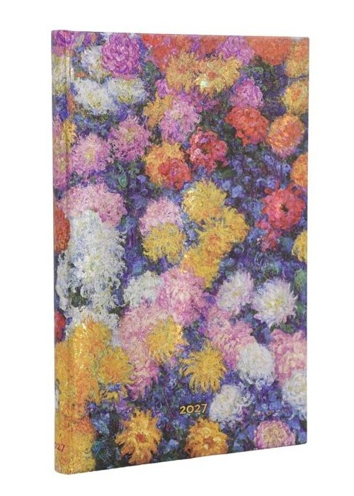 Kalendarz książkowy mini 2027 Chrysanthemums