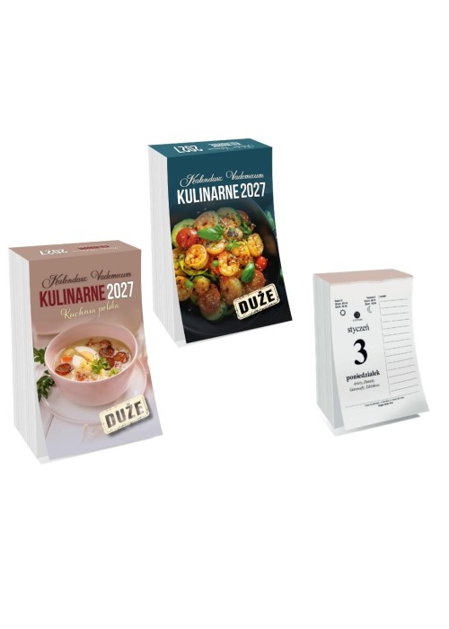 Kalendarz 2027 zdzierak Vademecum kulinarne MIX