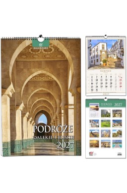 Kalendarz 2027 13 planszowy Podróże