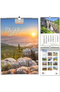 Kalendarz 2027 13 planszowy Polskie Góry