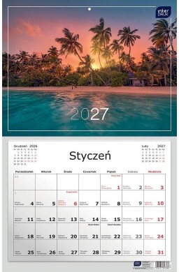 Kalendarz 2027 jednodzielny 32x50cm Widoki