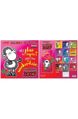 Kalendarz 2027 ścienny Classic Q Sheep Szczery