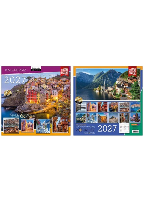 Kalendarz 2027 ścienny Classic Podróże