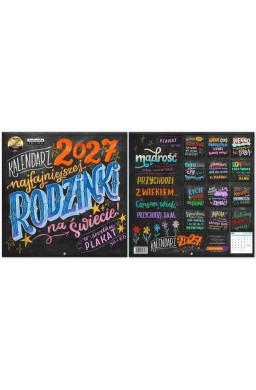 Kalendarz 2027 ścienny Classic Q Tablica rodzinki