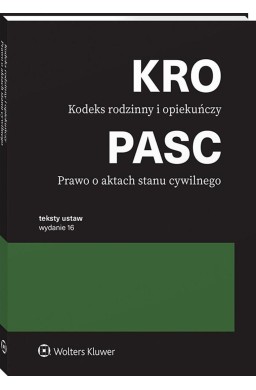 Kodeks rodzinny i opiekuńczy. Prawo o aktach...