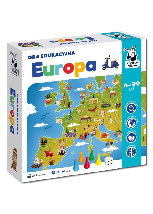 Kapitan Nauka. Europa. Gra edukacyjna