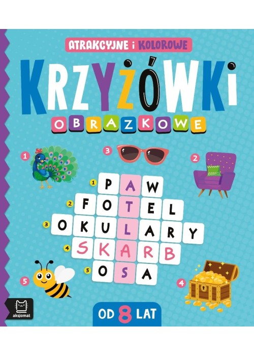 Krzyżówki obrazkowe Atrakcyjne i kolorowe Od 8 lat