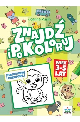 Znajdź i pokoloruj 3-5 lat