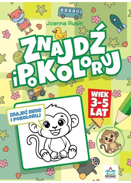 Znajdź i pokoloruj 3-5 lat