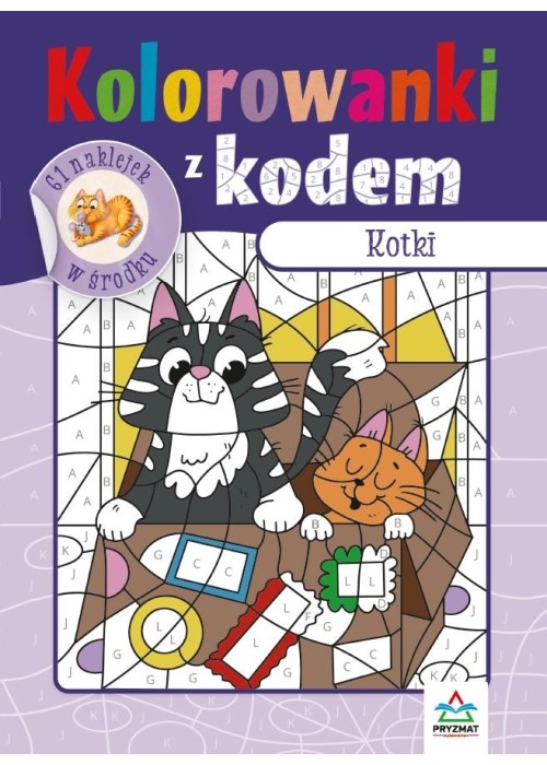 Kolorowanki z kodem. Kotki