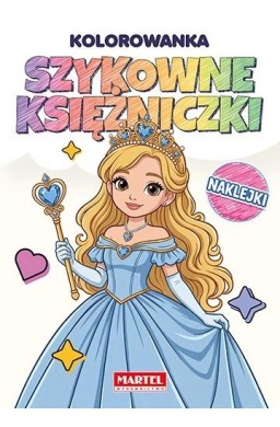 Tęczowa kolorowanka Szykowne księżniczki