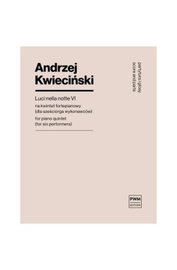 Luci nella notte VI na kwintet fortepianowy