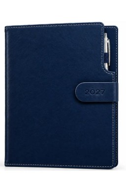 Kalendarz 2027 A5 dzienny Techbook Granatowy