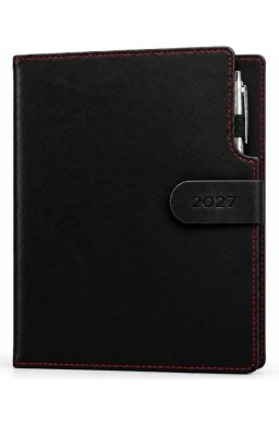 Kalendarz 2027 A5 dzienny Techbook Czarny