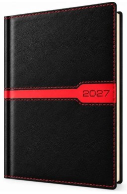 Kalendarz 2027 A5 Tygodniowy Czarny