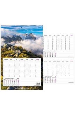 Kalendarz planer 2027 tygodniowy Tatry