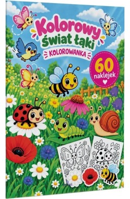 Kolorowy świat łąki. Kolorowanka