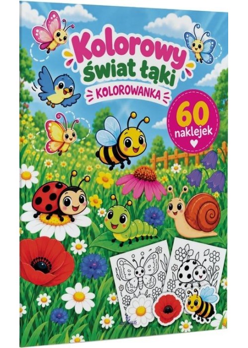 Kolorowy świat łąki. Kolorowanka