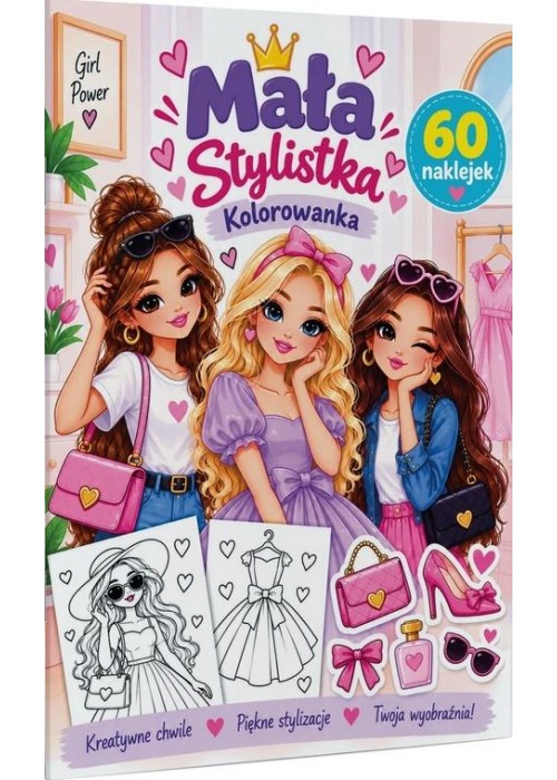 Mała stylistka. Modelki. Kolorowanka