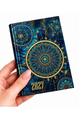 Kalendarz 2027 A6 Tygodniowy Kieszonkowy Mandala