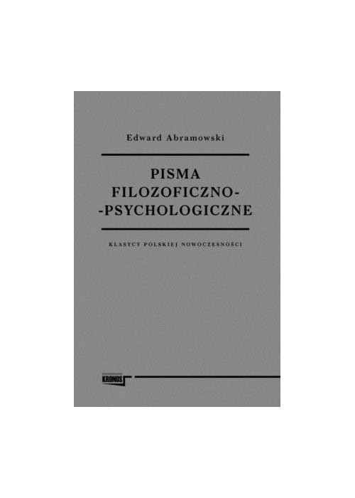 Pisma filozoficzno-psychologiczne