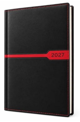 Kalendarz 2027 A4 tygodniowy Czarny