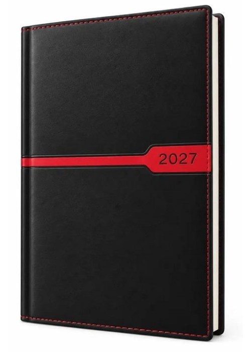 Kalendarz 2027 A4 tygodniowy Czarny