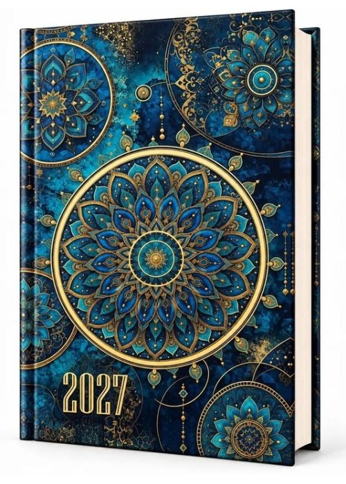 Kalendarz 2027 A5 dzienny Mandala