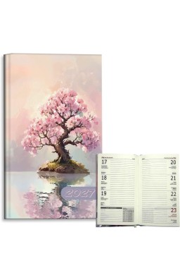 Kalendarz 2027 A6 tygodniowy Sakura Pastel